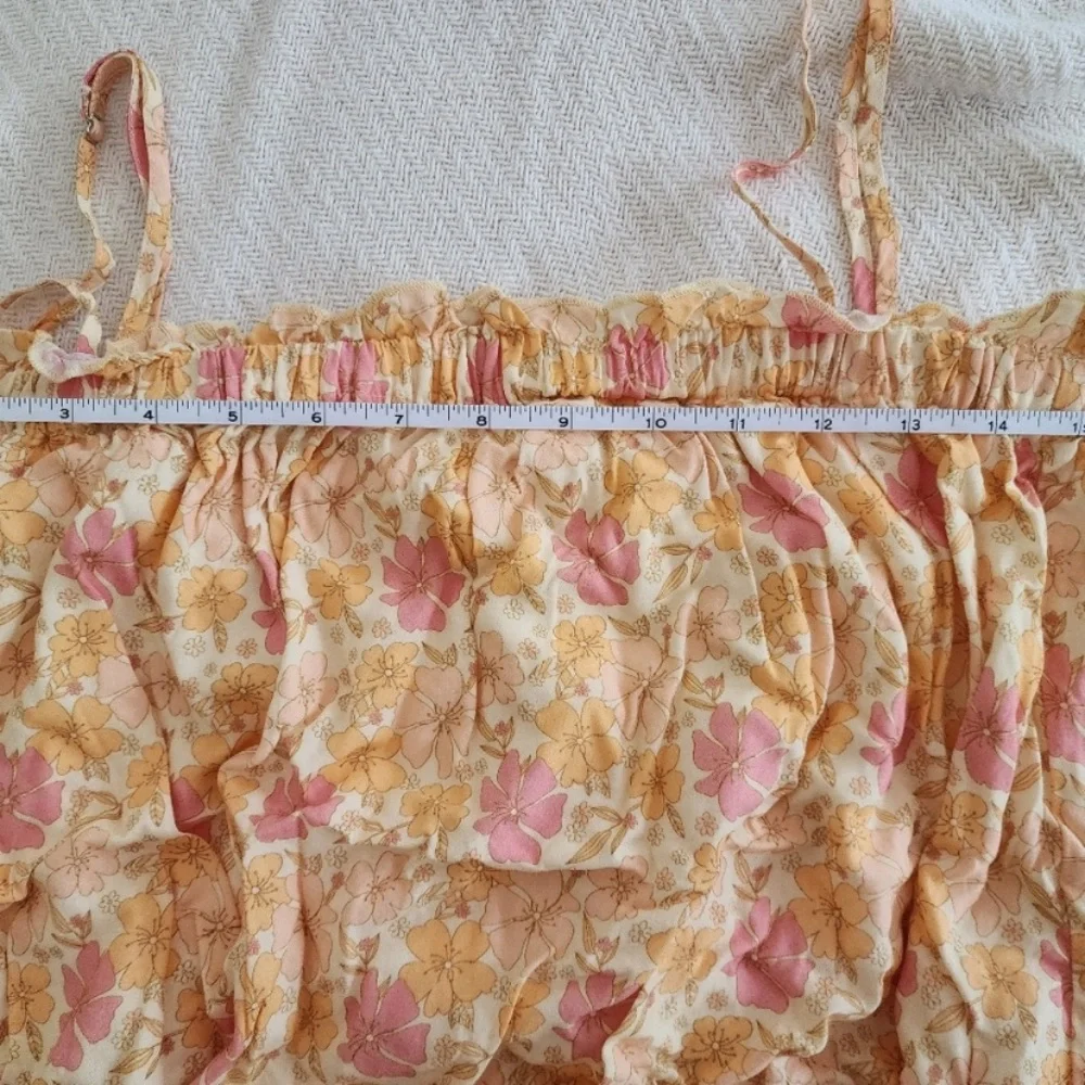 Jackson Rowe Floral Ruffle Top in Pink and Yellow - Picture 6 of 8